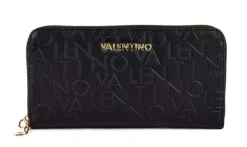 Portafoglio donna con zip Valentino Bags Relax 155 Nero