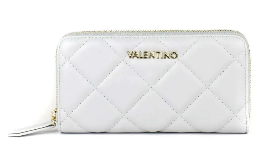 Portafoglio donna con zip Valentino Bags Ocarina Perla