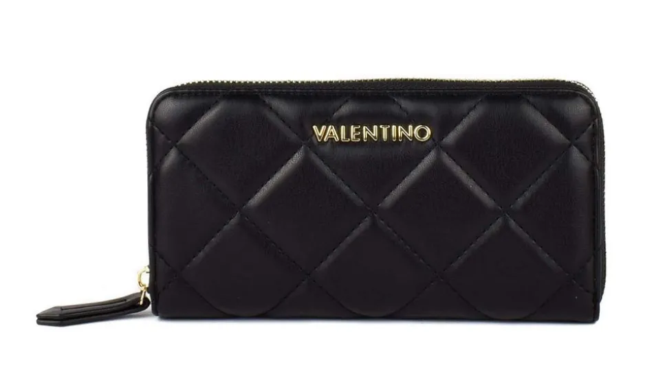 Portafoglio donna con zip Valentino Bags Ocarina Nero