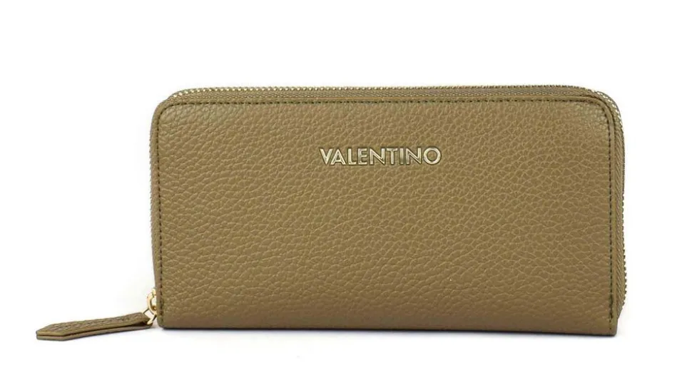 Portafoglio donna con zip Valentino Bags Superman Taupe