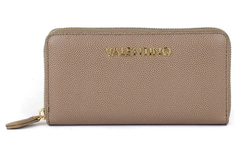 Portafoglio donna con zip Valentino Bags Divina Taupe
