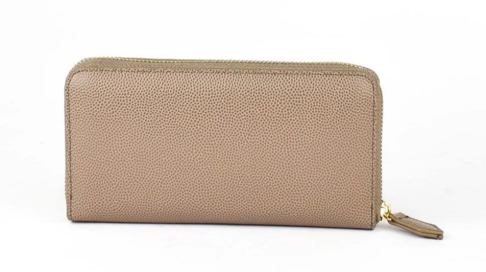 Portafoglio donna con zip Valentino Bags Divina Taupe