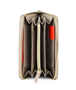 Portafoglio donna con zip Valentino Bags Divina Taupe