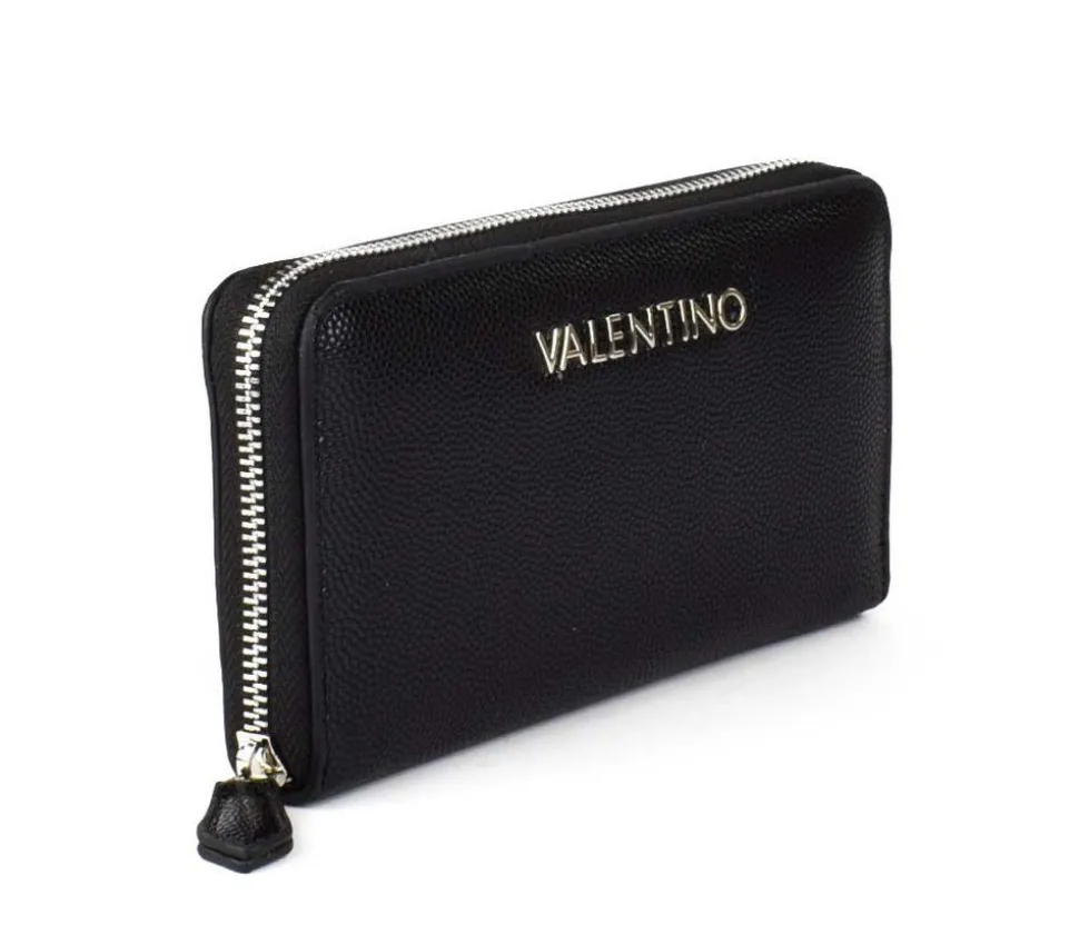 Portafoglio donna con zip Valentino Bags Divina Nero