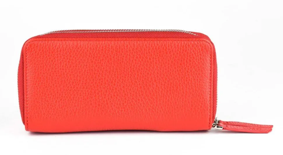 Portafoglio donna due zip Gianfranco Corti Alce 8877 Fragola