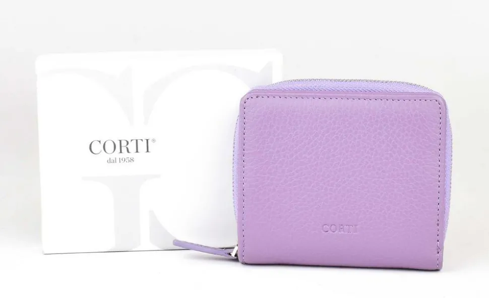 Portafoglio donna piccolo Gianfranco Corti Alce 8874 Lavanda