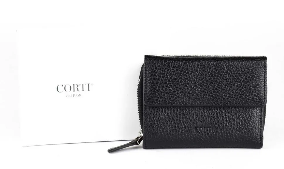 Portafoglio donna piccolo Gianfranco Corti Alce 8875 Nero