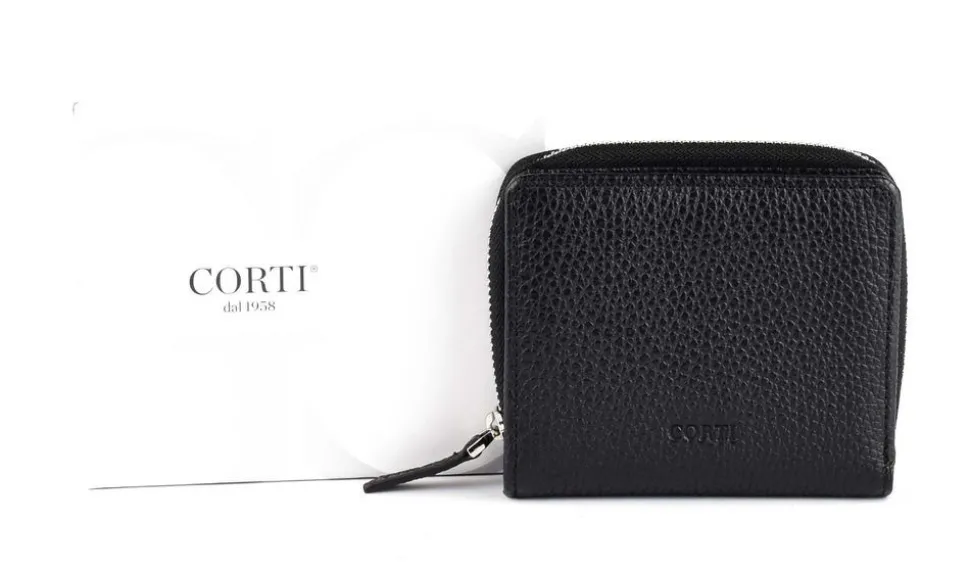 Portafoglio donna piccolo Gianfranco Corti Alce 8874 Nero