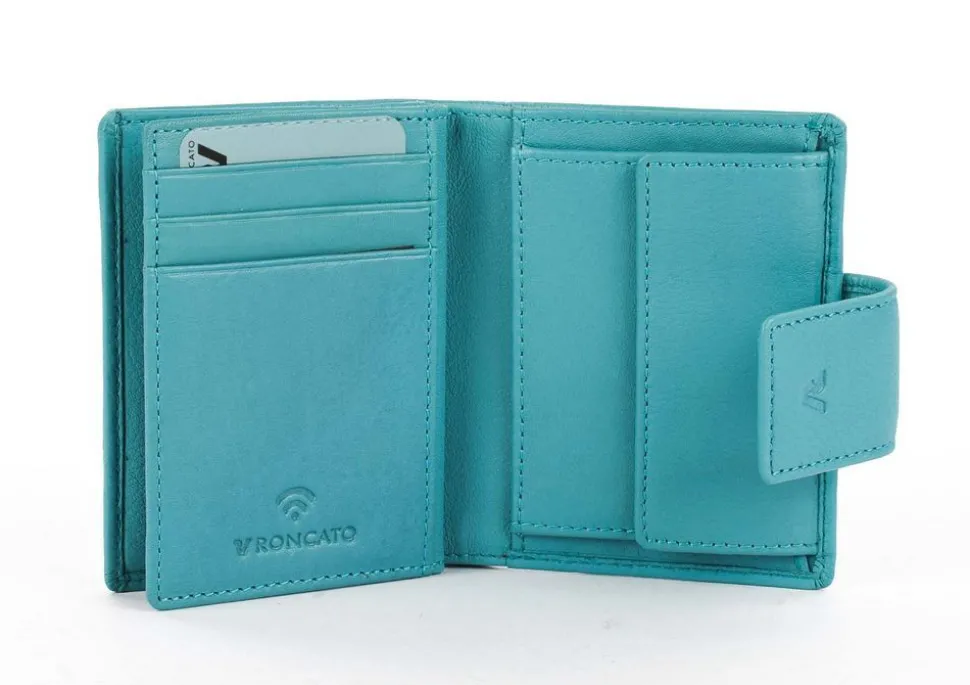 Portafoglio donna piccolo Roncato Pocket 044 Turchese