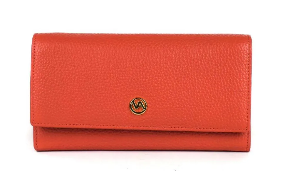 Portafoglio donna Valentina P14 Corallo