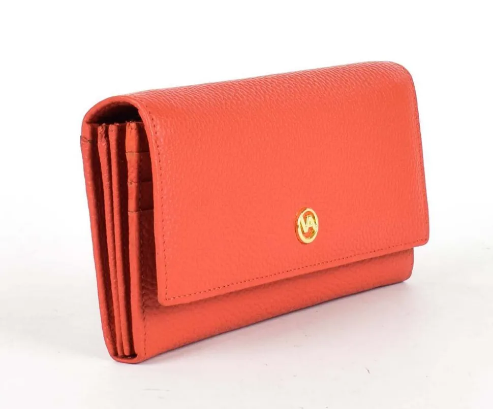 Portafoglio donna Valentina P14 Corallo