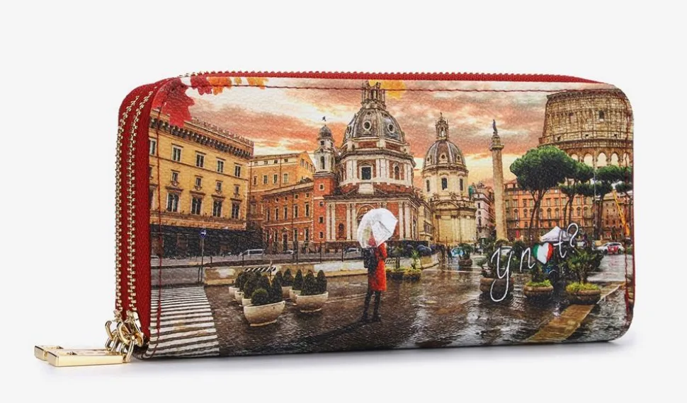 Portafoglio donna Ynot? 568 Rome Raining