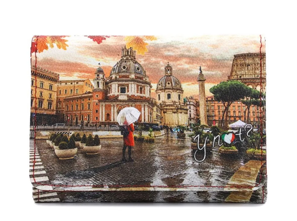 Portafoglio donna Ynot? 546 Rome Raining