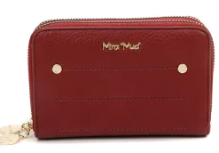 Portafoglio donna 2-zip Mimì-Muà Bordeaux