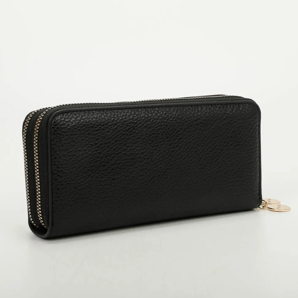 Portafoglio donna 2-zip Mimì-Muà Nero