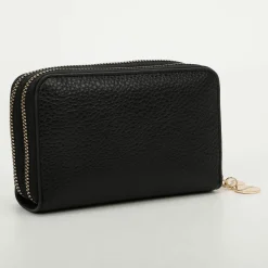 Portafoglio donna 2-zip Mimì-Muà Nero