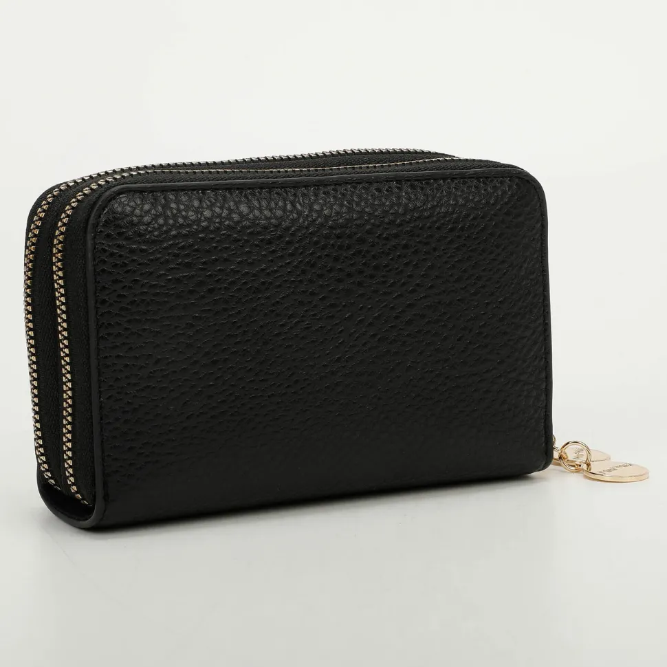 Portafoglio donna 2-zip Mimì-Muà Nero