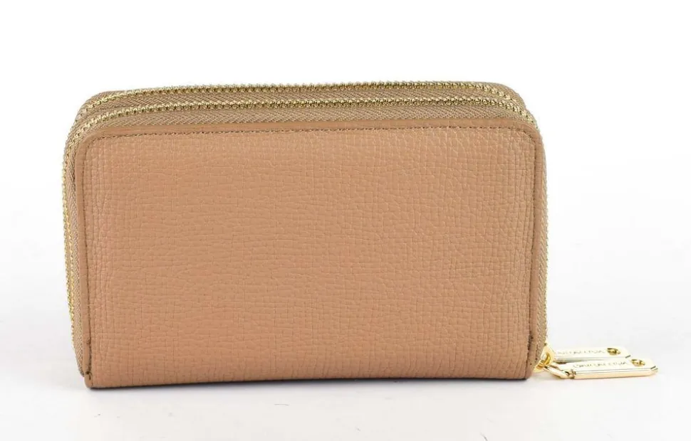 Portafoglio donna 2 zip Valentino Bags Stereo RE Beige