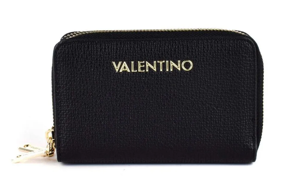 Portafoglio donna 2 zip Valentino Bags Stereo RE Nero