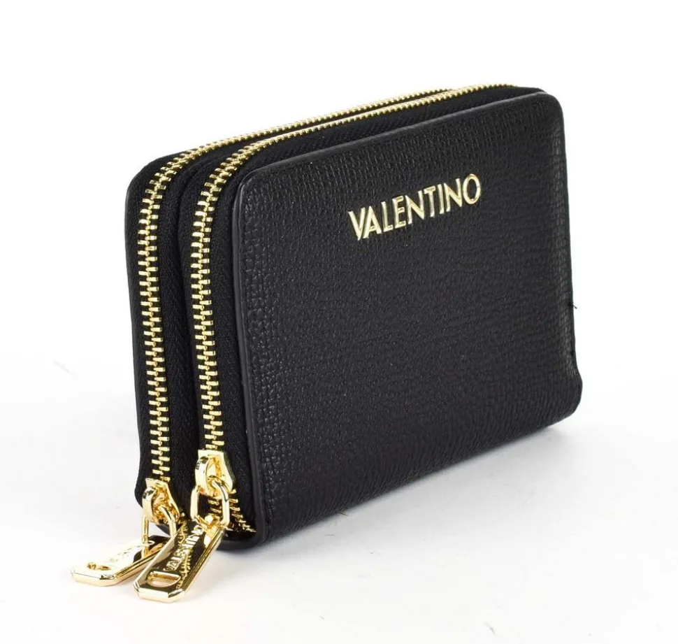Portafoglio donna 2 zip Valentino Bags Stereo RE Nero