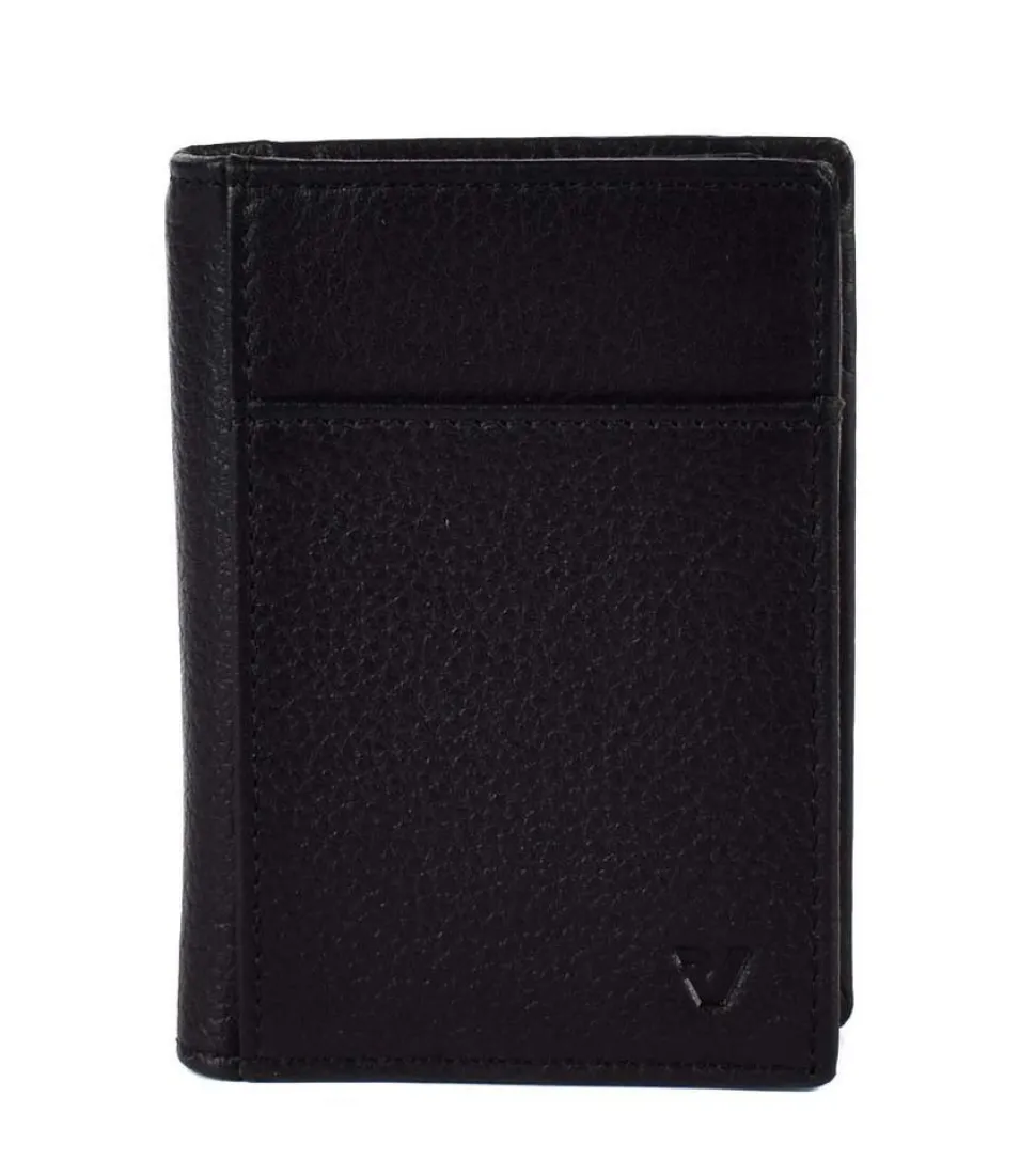 Portafoglio fermasoldi a molla Roncato Vesuvio 0026 Nero/Navy