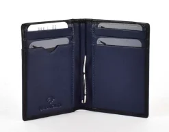 Portafoglio fermasoldi a molla Roncato Vesuvio 0026 Nero/Navy