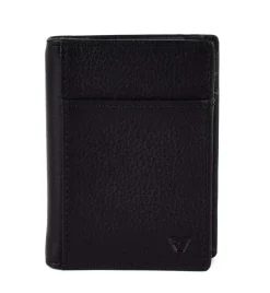 Portafoglio fermasoldi a molla Roncato Vesuvio 0026 Nero/Antracite