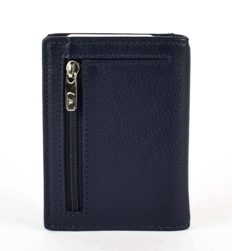 Portafoglio fermasoldi a molla Roncato Vesuvio 0026 Navy/Blu