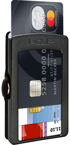 Portafoglio I-Clip Advantage-R Black - Gunmetal Black