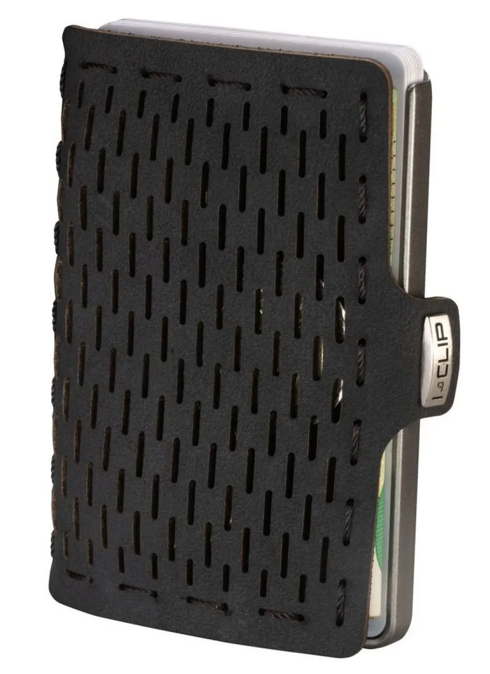Portafoglio I-Clip Beach Club con portamonete Argento/Nero
