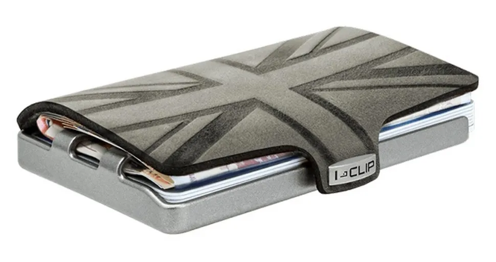 Portafoglio I-Clip Countries Union Jack Olive