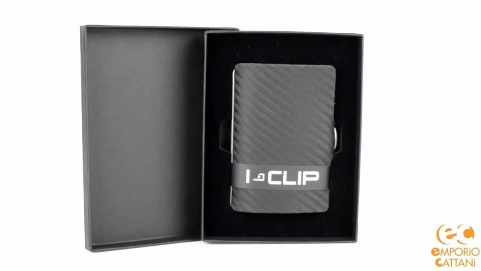 Portafoglio I-Clip Pure Black