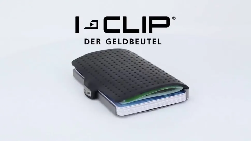 Portafoglio I-Clip Soft Touch Olive/Gunmetal Black