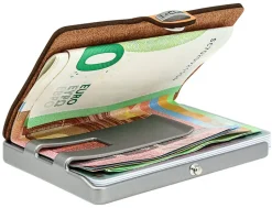 Portafoglio I-Clip Soft Touch Caramel