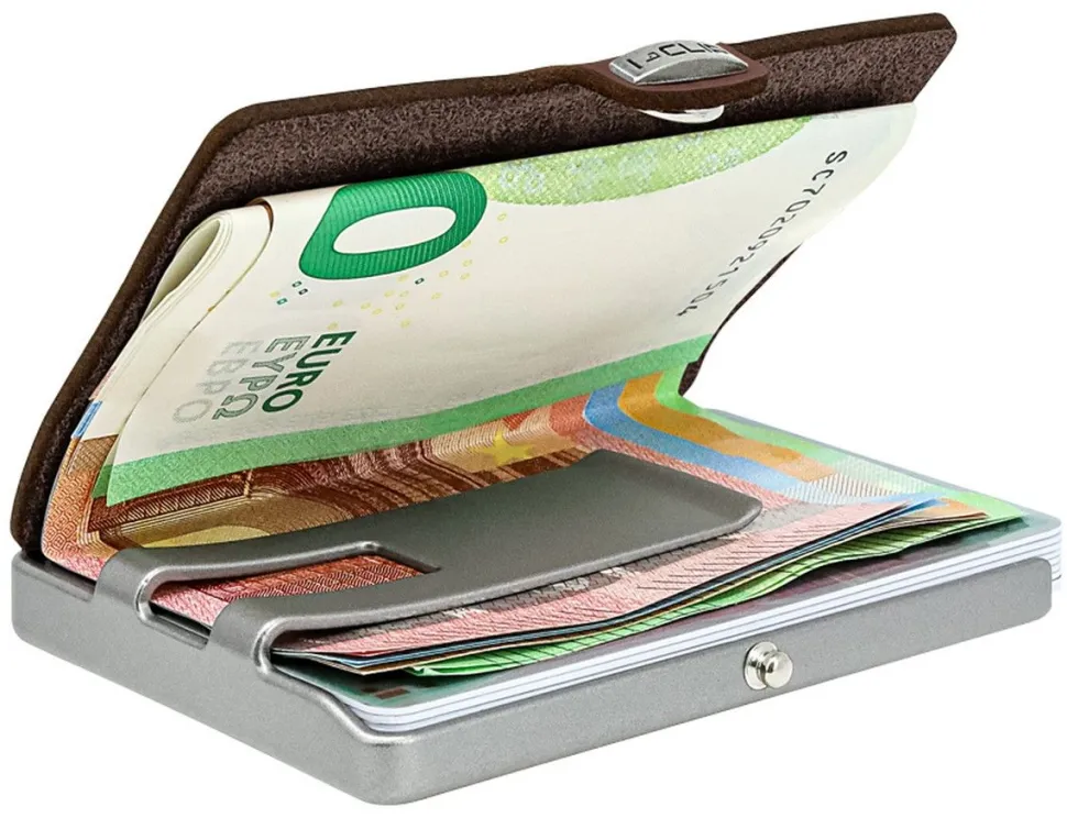 Portafoglio I-Clip Soft Touch Brown