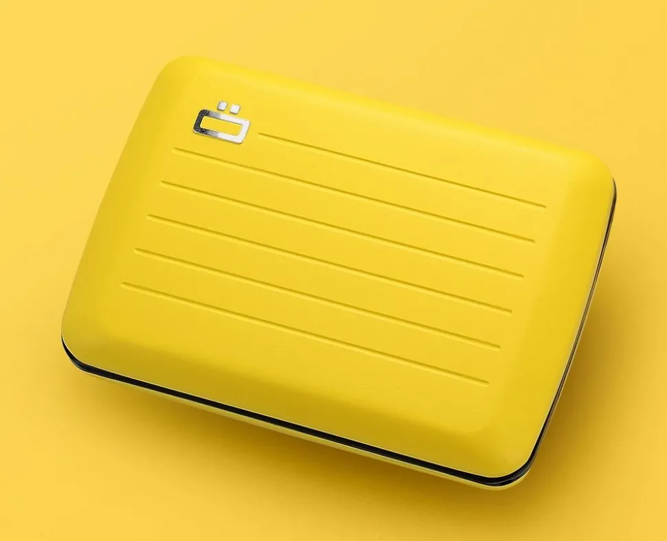 Portafoglio in alluminio Ogon Design Smart Case V2 Taxi Yellow