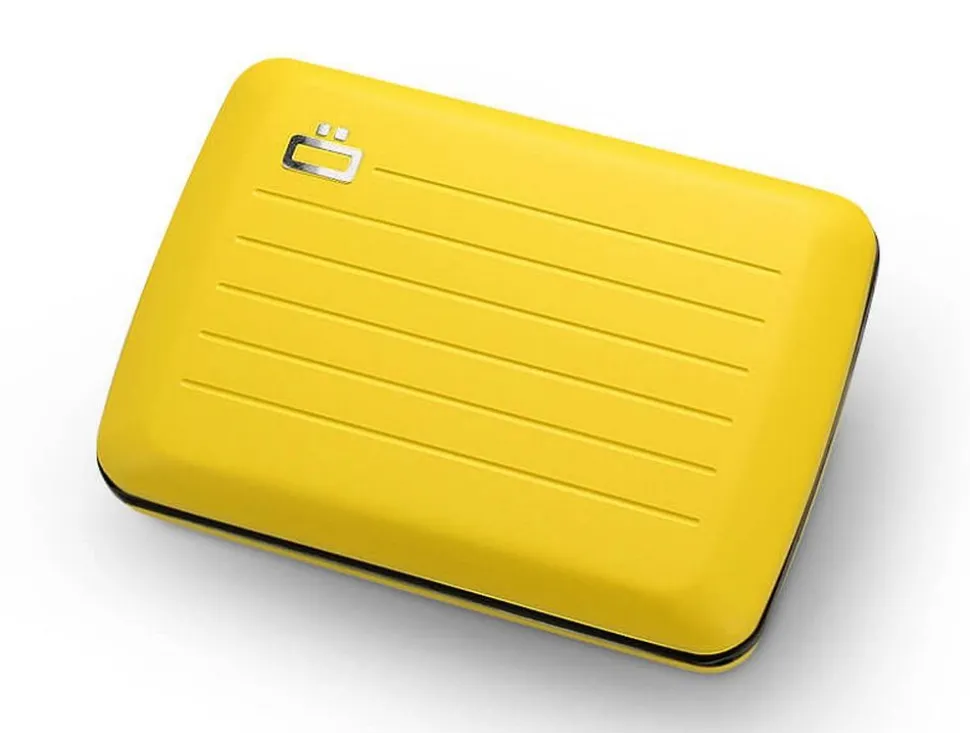 Portafoglio in alluminio Ogon Design Smart Case V2 Taxi Yellow