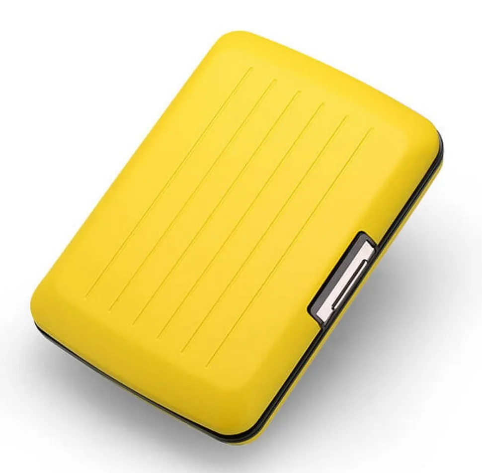 Portafoglio in alluminio Ogon Design Smart Case V2 Taxi Yellow