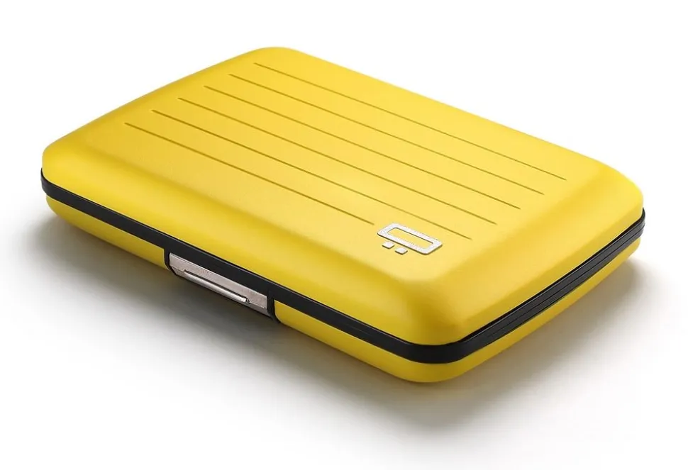 Portafoglio in alluminio Ogon Design Smart Case V2 Taxi Yellow
