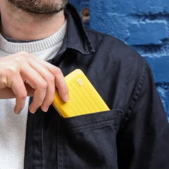 Portafoglio in alluminio Ogon Design Smart Case V2 Taxi Yellow