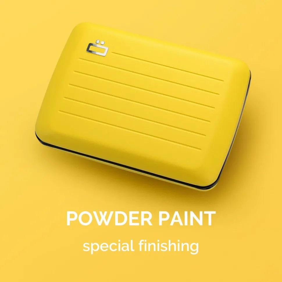 Portafoglio in alluminio Ogon Design Smart Case V2 Taxi Yellow