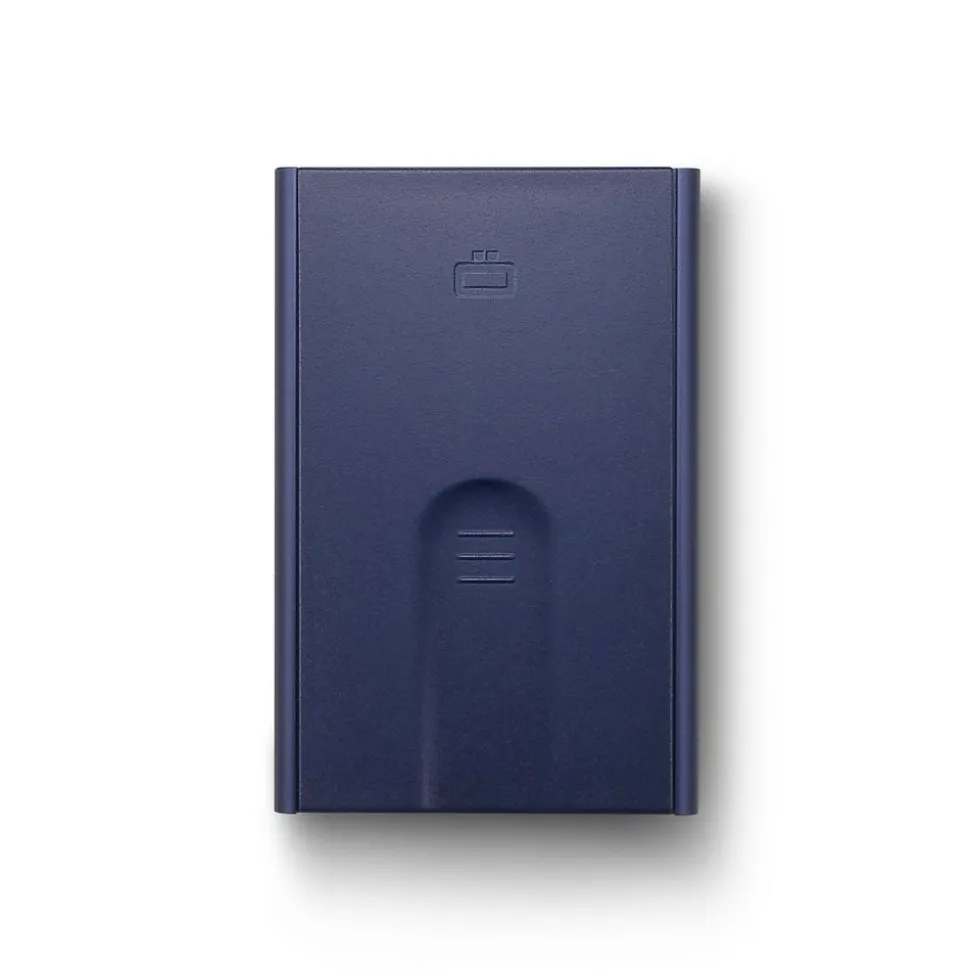 Portafoglio in alluminio Ogon Design Slider Navy Blue