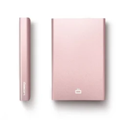 Portafoglio in alluminio Ogon Design Slider Blush Pink