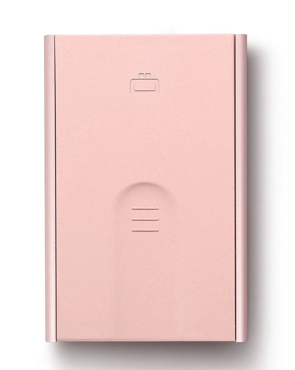 Portafoglio in alluminio Ogon Design Slider Blush Pink