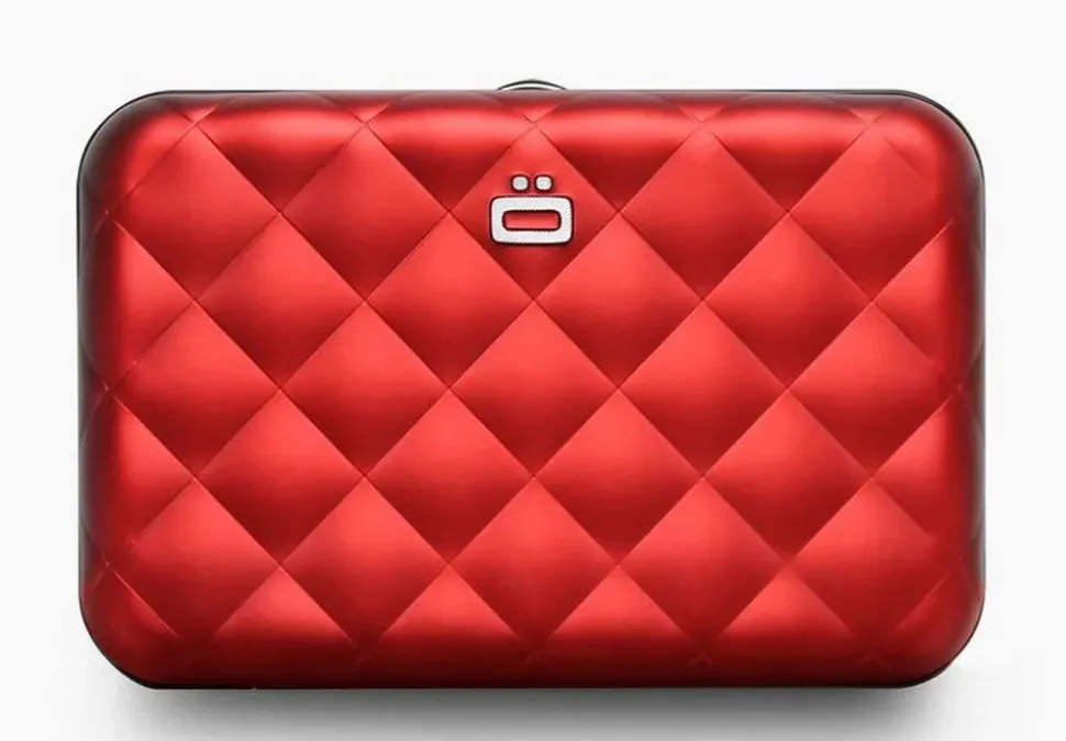 Portafoglio in alluminio Ogon Design Smart Case V2 Quilted Red