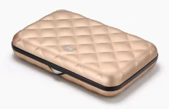 Portafoglio in alluminio Ogon Design Smart Case V2 Quilted Rose Gold