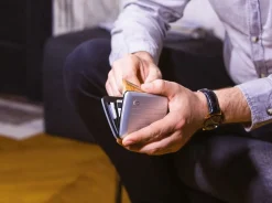 Portafoglio in alluminio Ogon Design Smart Case V2 Silver