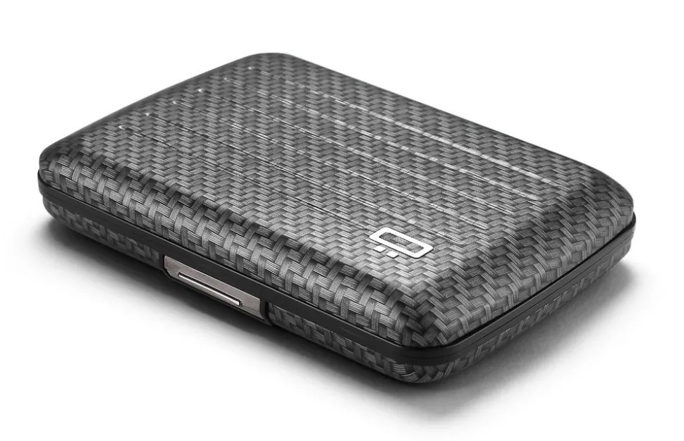 Portafoglio in alluminio Ogon Design Smart Case V2 Carbon