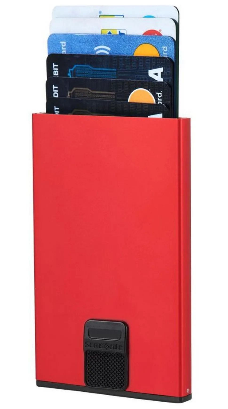 Portafoglio in alluminio Samsonite Alu Fit Rosso