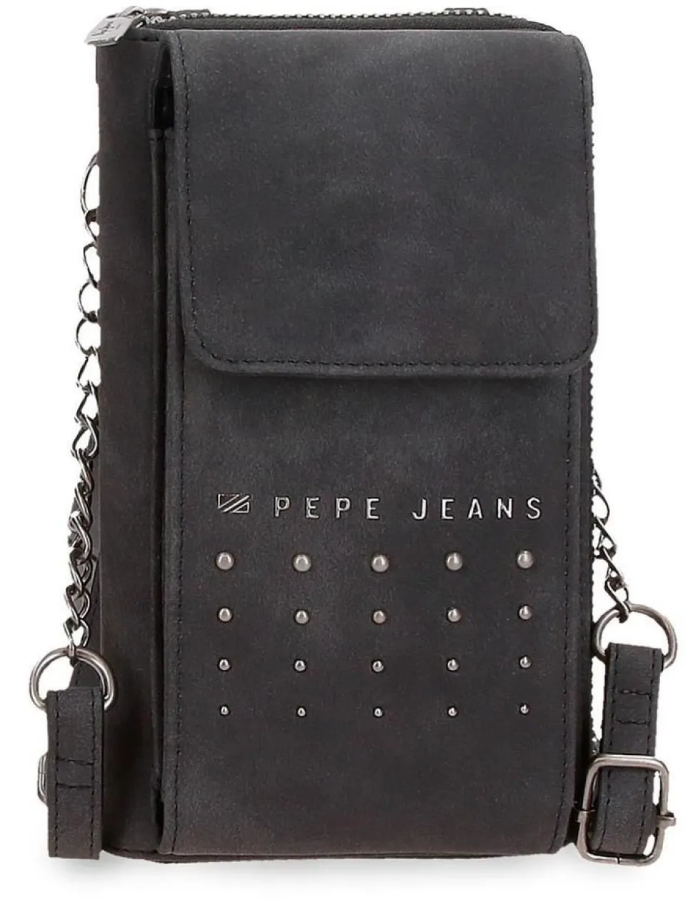 Portafoglio porta smartphone a tracolla Pepe Jeans Holly 77553 Nero